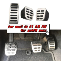 Car Pedals for Audi TT A1 A2 A3 for VW Golf 3 4 Polo 6N GTI 9N3 for SKODA Octavia SEAT Ibiza Fabia Gas Brake Clutch Pedal Cover