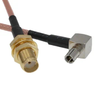 TS9 Male Right Angle To SMA Female RG316 Pigtail Cable 8" 20cm For HuaWei ZTE AirCard 3G 4G Router Modem