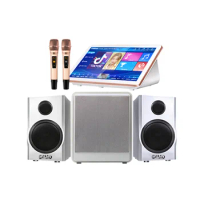 High Quality KTV Sing Portable 19 Inch Karaoke System Subwoofer with Mic Speakers Sound Box Players KTV Karaoke Machine