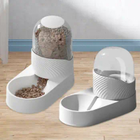 Automatic Pet Feeder Dispenser Set Dogs Cats Food Feeder and Water Dispenser