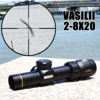 VASILII 2-8X20 HD Riflescope Mil Dot Reticle Sight Rifle Scope Sniper Jacht Scopes Tactical Rifle Scope Airsoft Air Guns Pocket