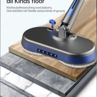 Hot Selling Automatic Household Dust Floor Cleaning Spray Rotating Cordless Wireless Handheld Spin Electric Mop