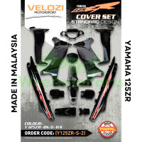 YAMAHA 125ZR Y125ZR BODY COVER SET HITAM OREN SKALA HITAM STICKER SIAP TANAM VELOZI MOTORCYCLE