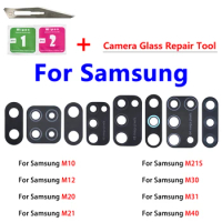 Rear Back Camera Glass Lens For Samsung M51 M53 5G M40 M32 M31S M30 M21S M21 M20 M12 M10 With Glue Ahesive Replacement