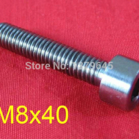 20pcs GR2 Titanium Ti Bolt M8 thread 40mm length M8*40 M8x40 Hexagon Socket Cap Screw Allen Head