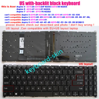 New US with-backlit NO-frame Keyboard for Acer Aspire 3 A315-59 A315-59G N22C6 Aspire 5 A515-57 A515-57G N22C6 laptop
