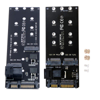อะแดปเตอร์ SATA M.2 SSD, 22Pin, SFF-8643, เข้ากันได้กับ NVMe M.2 NGFF SSD, สำหรับเมนบอร์ด