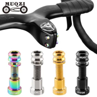 MUQZI Titanium Bolt M5x17mm M5x19mm Bicycle Nut Titanium Alloy Stems Bolts MTB Road BMX Folding Bike Screw Accessories