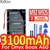 3100mAh KiKiss Powerful Battery For Onyx Boox A60 M92 M92S M96 plus I62ML E-book Digital Batteries