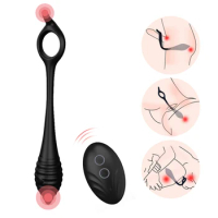 Vibrating Penis Massager Ring Dildo Sex Toys For Men Chastity Testicle Vibrator Wireless Remote Control Male Prostate Massager