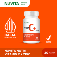 Nuvita Nutri Vitamin C+Zinc - 30 Kaplet