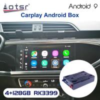 128G For AUDI A3 A4L allroad A5 A6L Carplay Ai Box Radio Upgrade Smart Android Car Multimedia Player TV Box for Apple Carplay