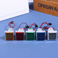 Mini Dual Display Voltmeter Ammeter AD16-22VAMS 220V Square LED Digital Ammeter Voltan Meter Semasa 