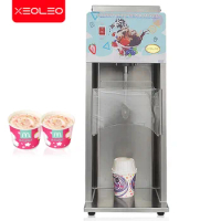 XEOLEO Commercial Automatic Ice Cream Mixer MC Flurry Machine Frozen Soft Ice Cream Blender 2500Rpm Yogurt Machine With Spoons