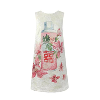 เดรส พิมพ์ลาย กระติกน้ำ รุ่น MAGNOLIAAMOUR4690 สีชมพู