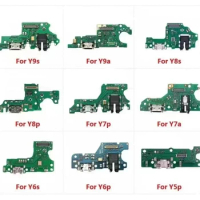 10Pcs USB Charging Charge Connector Plug Dock Port Flex Cable For Huawei Y5 Y6 Y7 Y9 Prime 2017 2018 2019 Y6s Y7P Y8P Y9s 2020