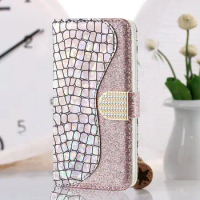 New Style Bling Glitter Sequin Luxury Case for Samsung Galaxy A22S S 22 Ultra S23 5G Flip Cover Shiny Book Coque Samsung S22 Plu