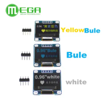 New Diy 4pin 0.96"white 0.96 inch OLED module New 128X64 OLED LCD LED Display Module For Arduino 0.96 " IIC I2C Communicate