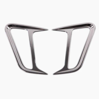 Car ABS Chrome Front Side Turn Signal Light Fog Lamp Cover Trim for Hyundai Encino Kona 2017-2019 Accessories