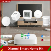 Xiaomi Smart Home Kit Multimode Gateway 2 Hub Wireless Switch Door Human Body Water Smoke Sensor Bluetooth Version Control