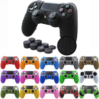 ZOMTOP Anti-slip Silicone Cover Skin Case for Sony PlayStation Dualshock 4 PS4 DS4 Pro Slim Controller &amp; Stick Grip Accessories