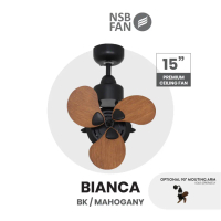 NSB CEILING FAN CORNEL FAN BIANCA 15 INCH 3 YEARS WARRANTY