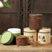 48pcs/Box Incense Coil 4 Hour Burning Aroma Smoke Home Scent Diffuser Coil Aromatherapy Oud Perfume Coil Sandalwood Incense