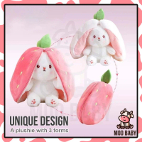 Moo Baby Anak Patung Comel Boneka 2in1 Rabbit Plush Toy Rabbit Plushie Cute Plushie Doll Plushy Soft