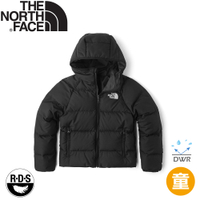 【The North Face 童 600FP雙面羽絨外套《黑》】82XZ/連帽外套/衝鋒衣/兒童外套/保暖外套