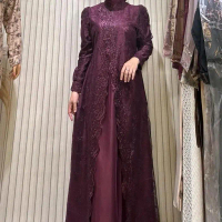 Gamis Aura tile premium gamis kondangan mewah elegan .bahan premium silk gamis model baru premium me