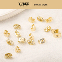YUREE • 10 Pcs Stopper Earrings Anti Karat • Penutup Anting Tusuk Titanium • Pengunci Giwang Stainle