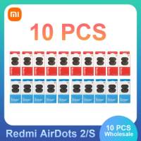 10 Pcs Xiaomi Redmi Airdots 2 Airdots S Earbuds True Wireless Earphone Bluetooth 5.0 Noise Reductio Headset With Mic Tws