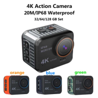 4K Ultra HD Mini Action Camera 10m Waterproof 4k Sports Camera Dash Cam Video Record Camera Action Camera 4K Action Cam With TF