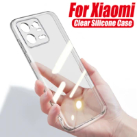Transparent Silicone Case For For Xiaomi 13 12 12X 12S 10 11 10T 11T 12T Pro Ultra Lite Shockproof Cases Mi 13 11T 12T Pro Cover