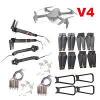 4DRC V4 RC Drone Four Axis Foldable Quacopter Propeller Blades Wing Arm Motors Engine Spare Parts 4D-V4 Battery