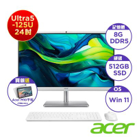 Acer 宏碁 C24-195ES 24型AIO桌上型電腦(CU5-125U/8GB/512GB/Win11)