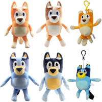 ของเล่นตุ๊กตา, ของเล่นเด็ก, การ์ตูนอะนิเมะ Bluey Bingo ครอบครัว, ของขวัญ, ของเล่นยัดไส้นุ่มน่ารัก, เ