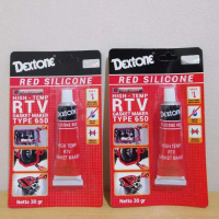 Lem Dextone Red Silicone 30 Gram / Lem Merah / Lem Gasket / Lem RTV