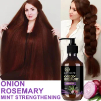Onion Rosemary Strengthening Shampoo And Rosemary Hair Oil Promote Repair Nourishment Root Hair Quality Hair Deep Anti Loss