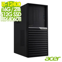 Acer Veriton VK4690G 商用電腦 (i5-12400/16G/2TB+512G SSD/RTX4060Ti-8G/W11P)