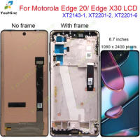 6.7'' Original For Motorola Moto Edge X30 XT2201-2LCD Display Touch Screen Digitizer Assembly For Motorola MOTO Edge 20 LCD