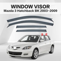 Door Visor For MAZDA 3 Hatchback BK 1th 2003-2009 CAR Window Visor Vent Wind Deflectors Visors Rain Guard Shades Visor