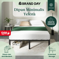 Zinus Tempat Tidur Ranjang Besi Yelena / Warna Hitam / Design Klasik / Tinggi 36cm Furniture [COD]