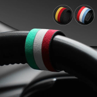 Alcantara ร่างกายรถพวงมาลัยกระจังหน้าลายแถบกระจังหน้าสำหรับ BMW E46 F30 F20 G30 G20 E90 X1 X3 Z4 M1,
