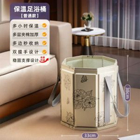可摺疊泡腳袋加高過小腿泡腳桶家用洗腳盆式足浴過膝深桶