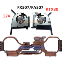 New Original Laptop CPU/GPU Cooling Heatsink Fan for Asus TUF 3 F15 FX507 FX507Z FX507ZM FA507 FA507R RTX3050/3060/3070 5V/12V