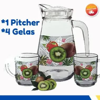 Pitcher Teko Set Drink Set kedaung isi 5 pcs Ukuran Jumbo 1,5L