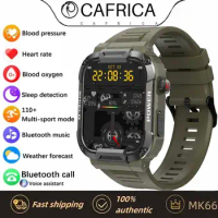 MK66 Smart Watch Men Large Battery Music Playback Fitness Tracker Full Touch Screen Watch Waterproof Bluetooth for Android IOS
