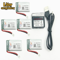 1000mAh 3.7V 902540 25c LiPo Battery + USB Charger for SYMA X5C X5 X5SW X5HW X5HC RC Drone Quadcopter Spare Battery Parts