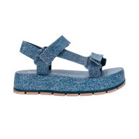 【Melissa】混色工字厚底涼鞋(藍色)